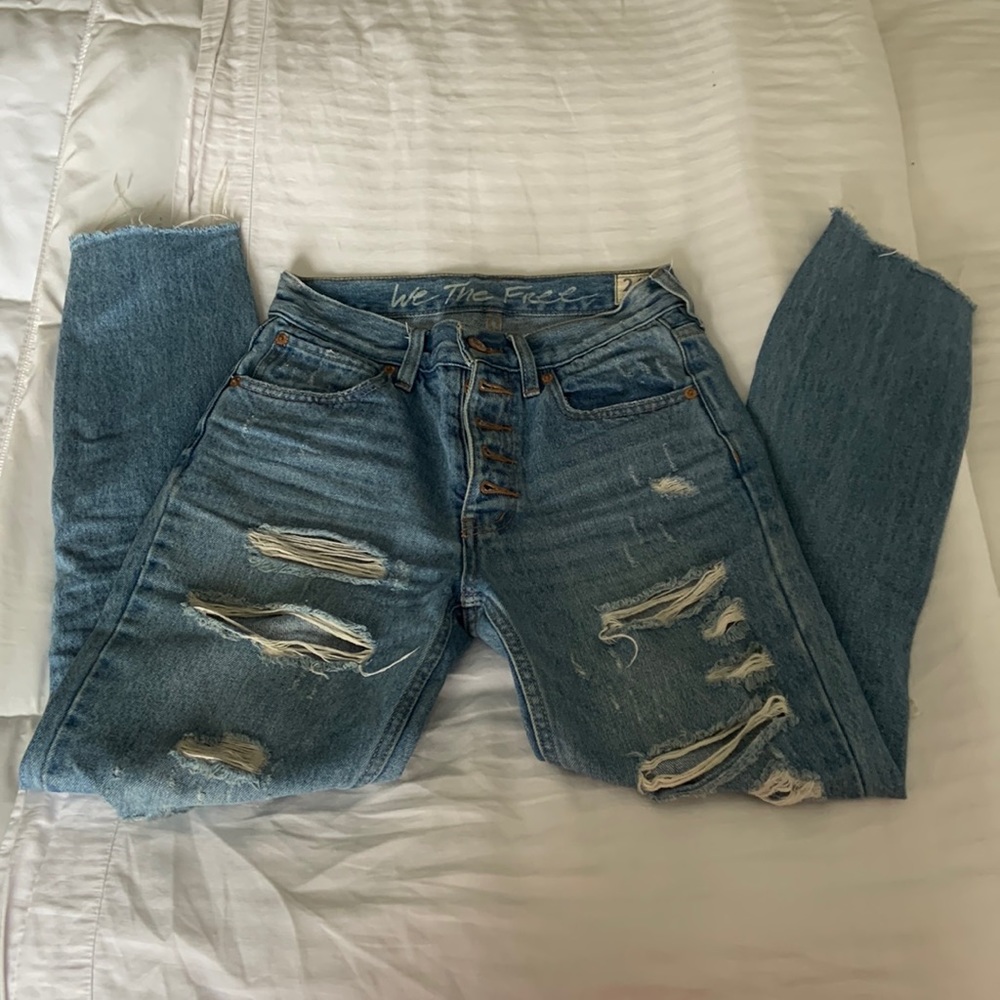 We The Free Denim Distressed Jeans